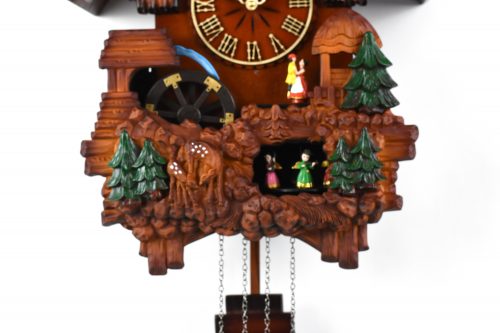 DSC 0301 500x333 - A18KCKW9104 Musical Cuckoo Clock with waterwheel and dancers