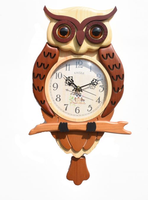 DSC 0451 2 500x674 - A18KCKA035MB Owl Clock (brown)